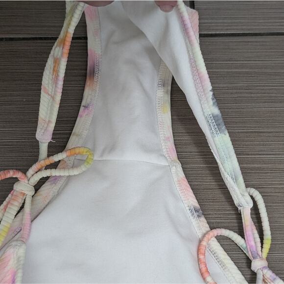 Xhilaration Juniors Ribbed Underwire Bikini Multi Tie Dye Bikini Set - Picture 5 of 7